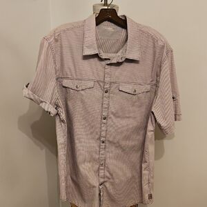 Calvin Klein Jeans Gray Button-Down Shirt